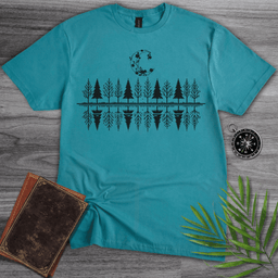 Minimalist Tree And Moon T Shirt Gift For Nature Lover