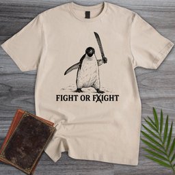 Penguin Fight Or Fight T Shirt Gift For Nature Lover