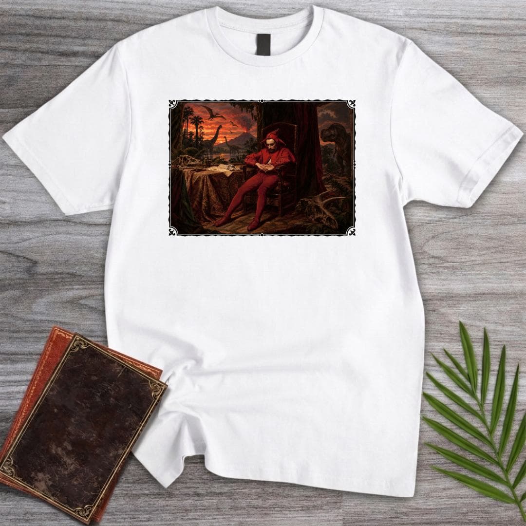 Prehistoric Jester Art T Shirt Gift For Nature Lover