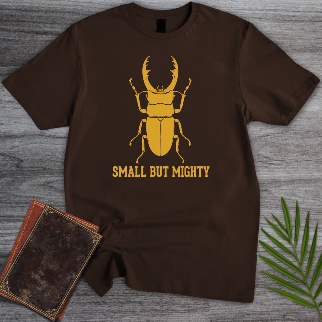 Small But Mighty Beetle T Shirt Gift For Nature Lover
