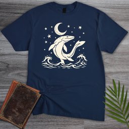 Moonlit Mosasaur T Shirt Gift For Nature Lover