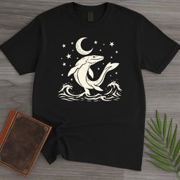 Moonlit Mosasaur T Shirt Gift For Nature Lover