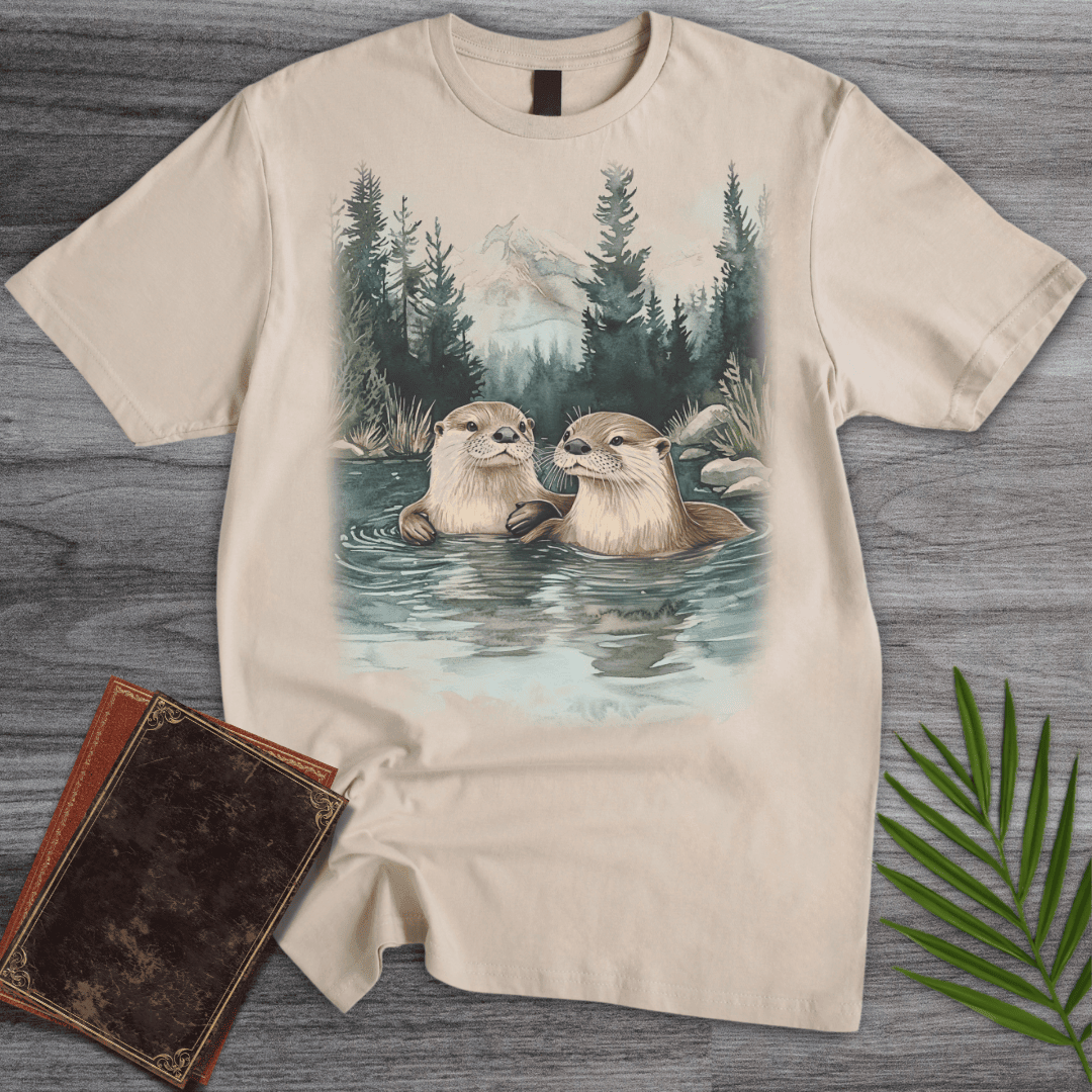 Otters Of The Alpine Waters T Shirt Gift For Nature Lover