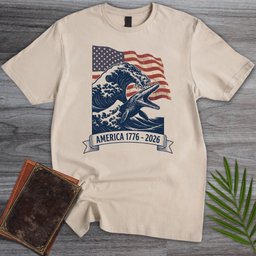 Patriotic Mosasaur Americas 250th T Shirt Gift For Nature Lover