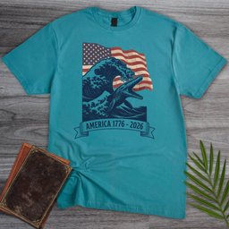 Patriotic Mosasaur Americas 250th T Shirt Gift For Nature Lover