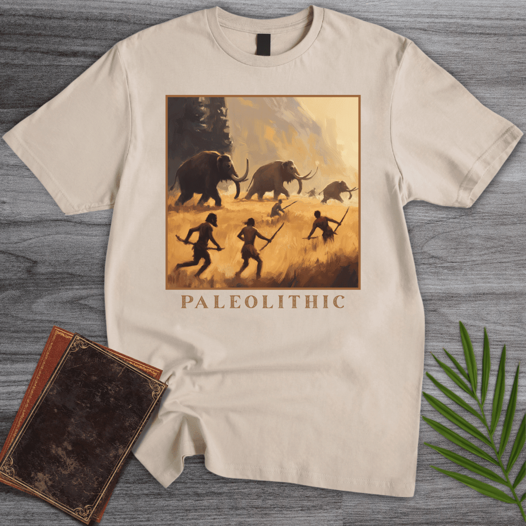 Paleolithic Mammoth Hunters T Shirt Gift For Nature Lover
