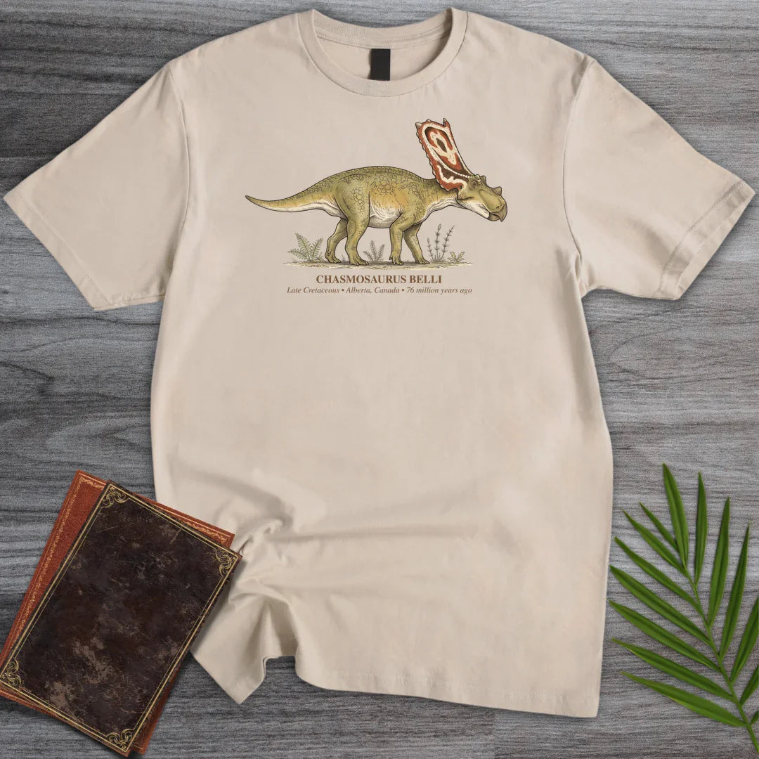 Painted Frill Chasmosaurus T Shirt Gift For Nature Lover