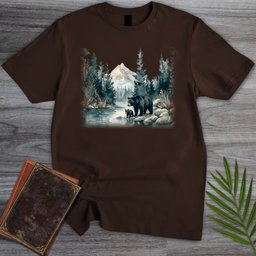 Quiet Lake Bears T Shirt Gift For Nature Lover