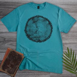 Natural Time Tree Ring T Shirt Gift For Nature Lover