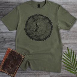 Natural Time Tree Ring T Shirt Gift For Nature Lover