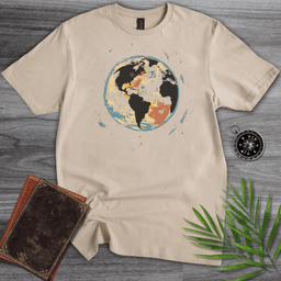 Painted Earth Graphic T Shirt Gift For Nature Lover