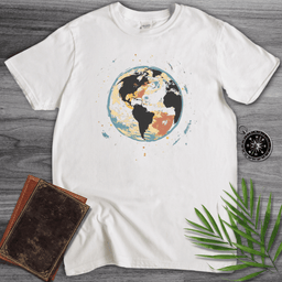 Painted Earth Graphic T Shirt Gift For Nature Lover