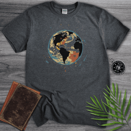 Painted Earth Graphic T Shirt Gift For Nature Lover