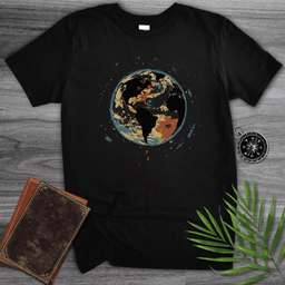 Painted Earth Graphic T Shirt Gift For Nature Lover