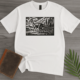Parasaurolophus Forest Wanderer T Shirt Gift For Nature Lover