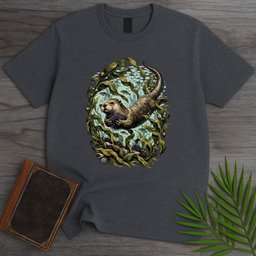 Playful Otter Kelp T Shirt Gift For Nature Lover