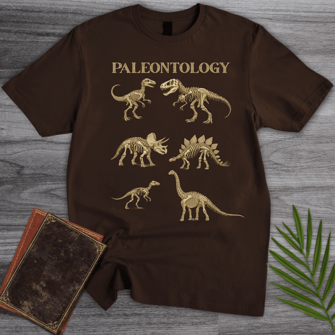 Paleontology Vintage Fossils T Shirt Gift For Dinosaur Lover