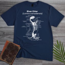 River Otter Anatomy T Shirt Gift For Nature Lover