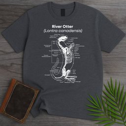 River Otter Anatomy T Shirt Gift For Nature Lover