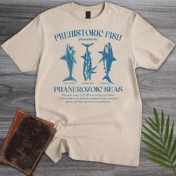 Prehistoric Fish Graphic T Shirt Gift For Nature Lover