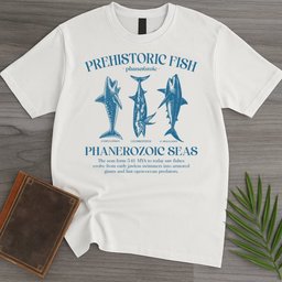Prehistoric Fish Graphic T Shirt Gift For Nature Lover