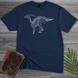 Simple Parasaurolophus Fossil T Shirt Gift For Nature Lover