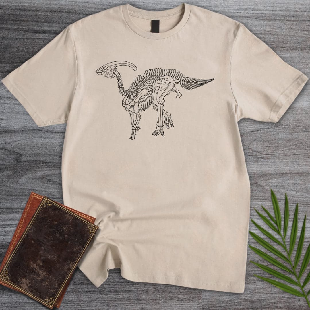 Simple Parasaurolophus Fossil T Shirt Gift For Nature Lover