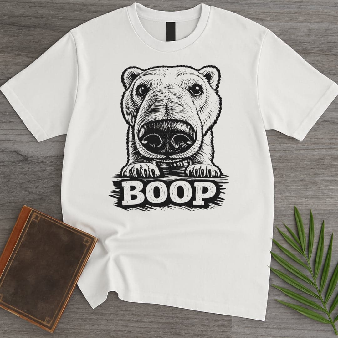 Polar Bear Boop T Shirt Gift For Nature Lover