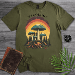 Mycology Blue Mushroom Forest T Shirt Gift For Nature Lover