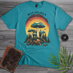 Mycology Blue Mushroom Forest T Shirt Gift For Nature Lover