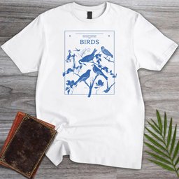Natural History Birds Poster T Shirt Gift For Nature Lover