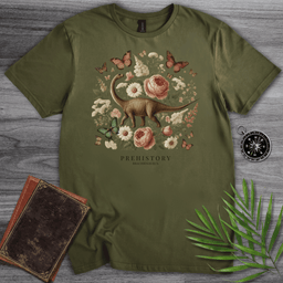 Prehistory Brachiosaurus Flower And Nature T Shirt Gift For Nature Lover