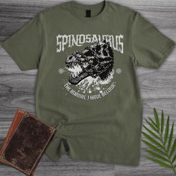 Metal Spinosaurus And Chains T Shirt Gift For Nature Lover