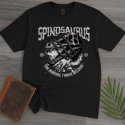 Metal Spinosaurus And Chains T Shirt Gift For Nature Lover