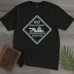 Spinosaurus Swimming Danger T-Shirt
