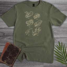 Paleontological Skull Figures T-Shirt