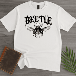 Metal Open Winged Beetle T Shirt Gift For Nature Lover