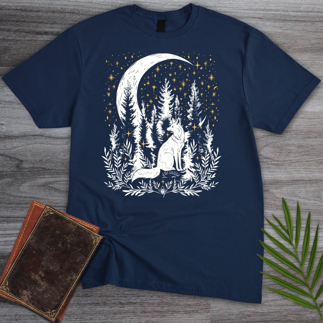 Moon Fox Spirit T Shirt Gift For Nature Lover