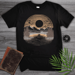 Mountain Eclipse T Shirt Gift For Nature Lover