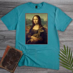 Mona Lisa Raptor T Shirt Gift For Nature Lover