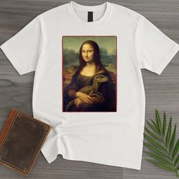 Mona Lisa Raptor T Shirt Gift For Nature Lover