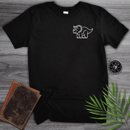 Minimalist Triceratops Line Art T Shirt Gift For Dinosaur Lover