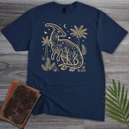 Moonlit Parasaurolophus T Shirt Gift For Nature Lover