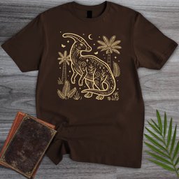 Moonlit Parasaurolophus T Shirt Gift For Nature Lover