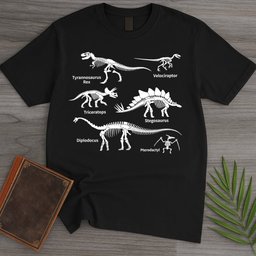 Minimalist Dino Education T Shirt Gift For Nature Lover
