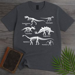 Minimalist Dino Education T Shirt Gift For Nature Lover