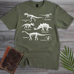 Minimalist Dino Education T Shirt Gift For Nature Lover