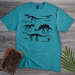 Minimalist Dino Education T Shirt Gift For Nature Lover