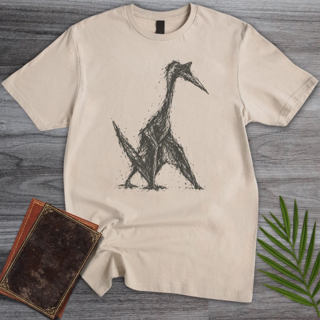 Quetzalcoatlus Sketch T Shirt Gift For Nature Lover