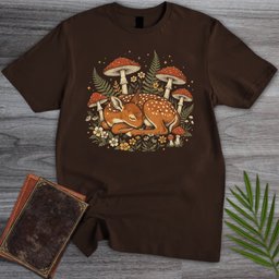 Slumbering Meadow Fawn T Shirt Gift For Nature Lover